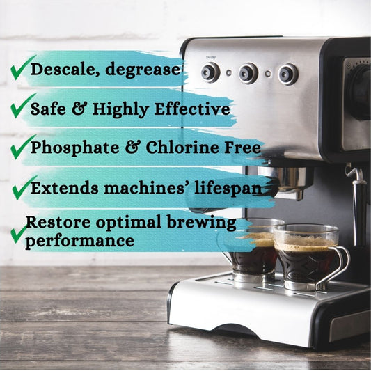 Coffee Machines Celaneer 3 in 1 (Descale, Degrease, Dissolve organic residues) 12 Tablets - Onyx Forks